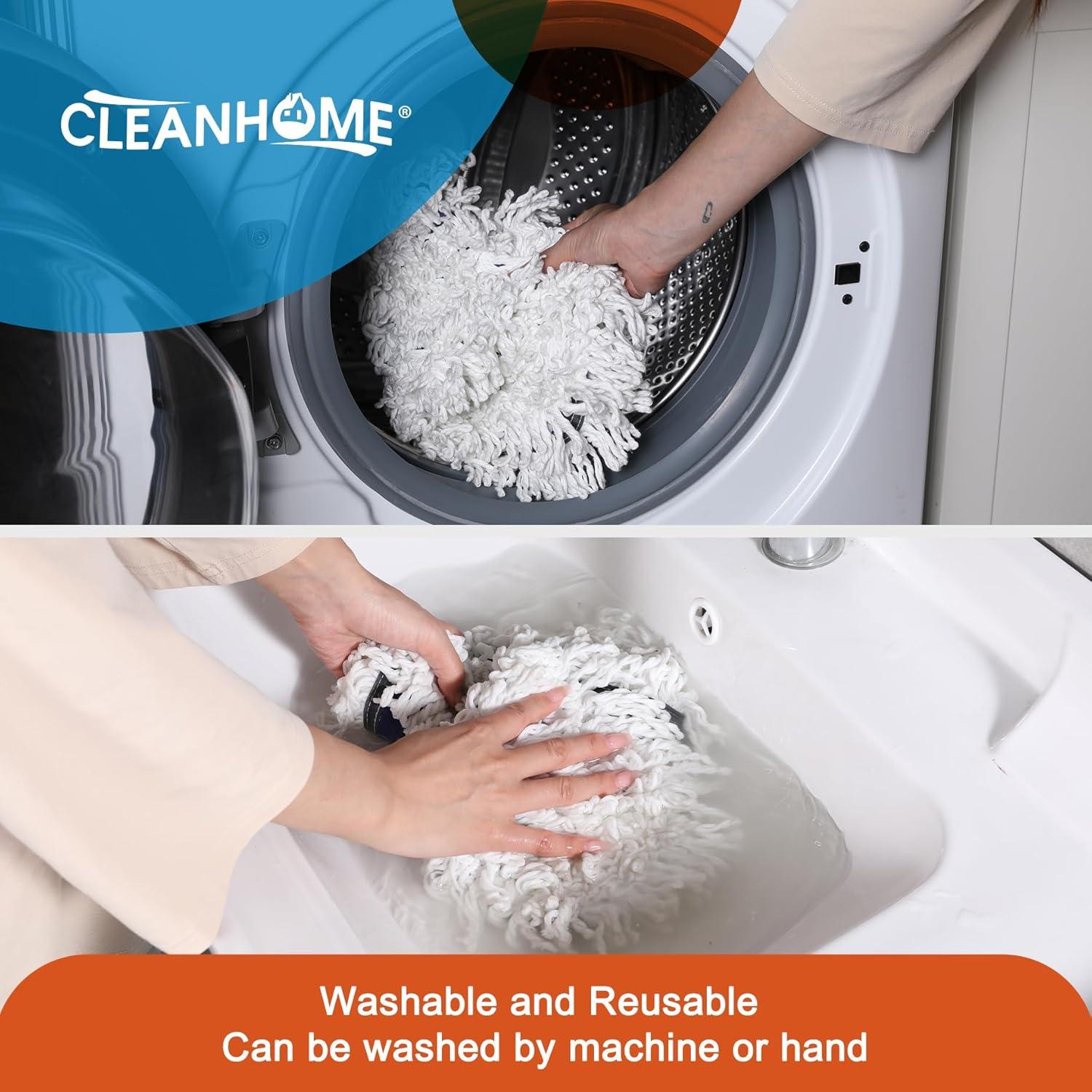 Mopa Comercial CLEANHOME 60 cm con Mango Extensible 150 cm