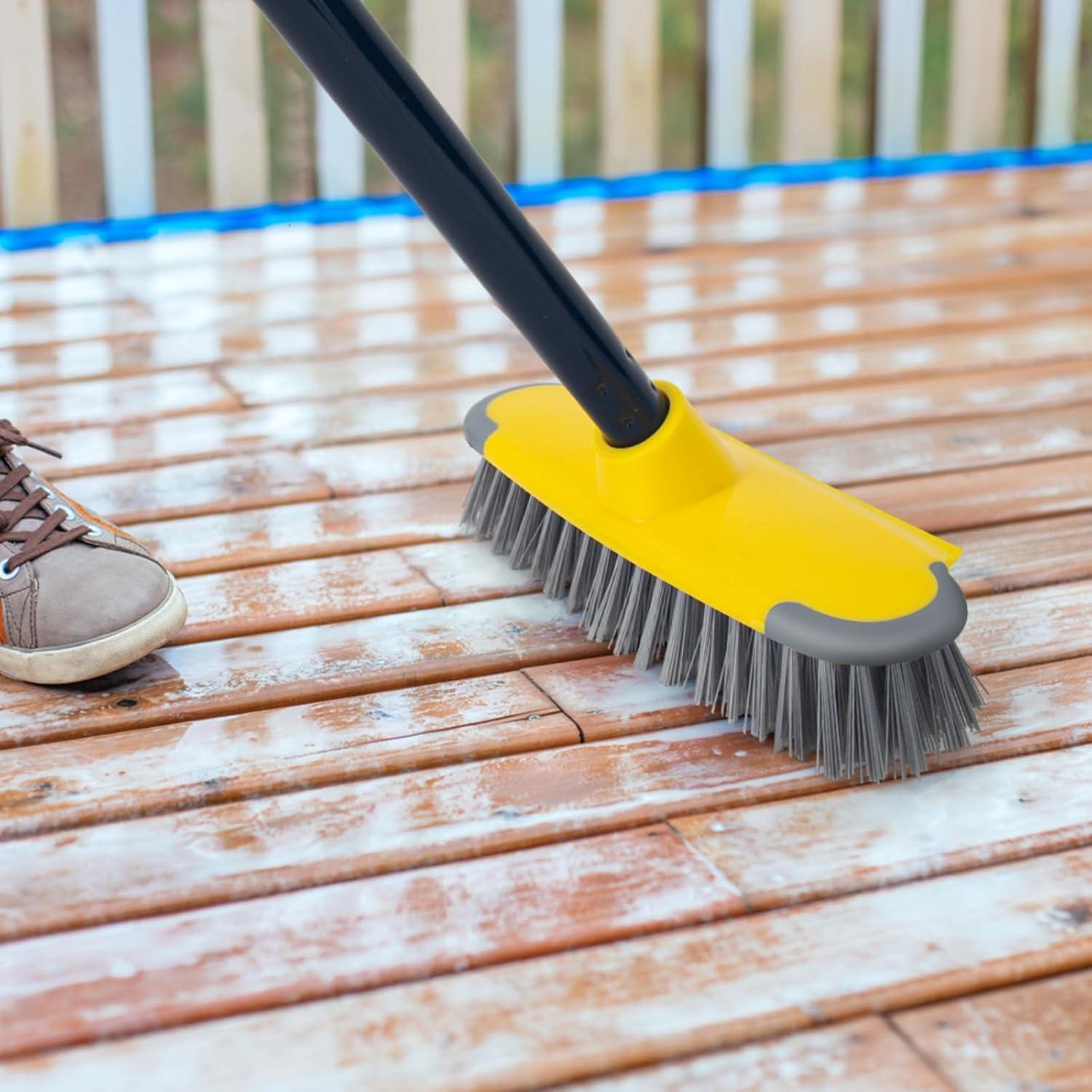 Cepillo de Deck KeFanta con Mango Largo 127 cm Amarillo