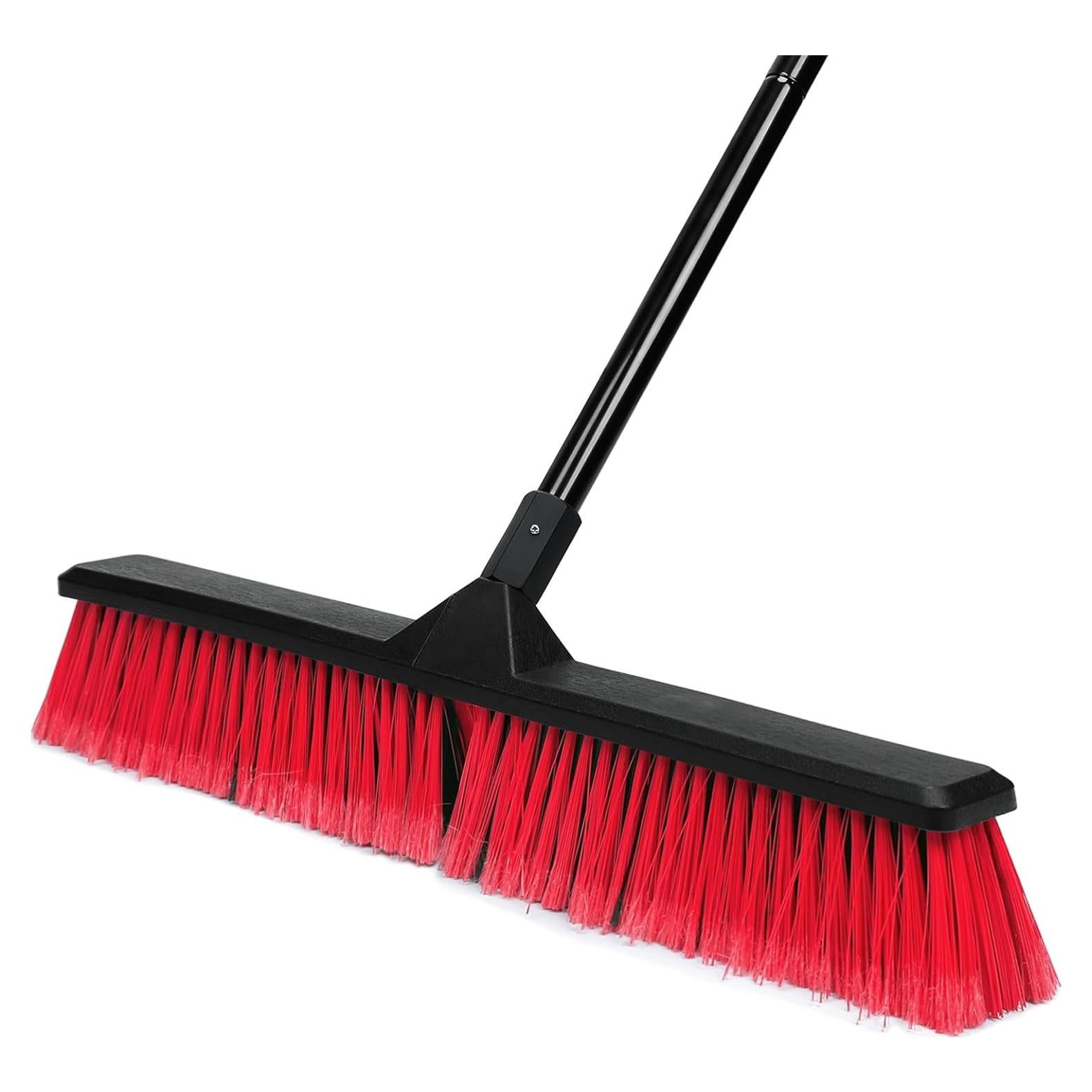 Escoba de Empuje 24" TrueYee para Exteriores - Alta Resistencia