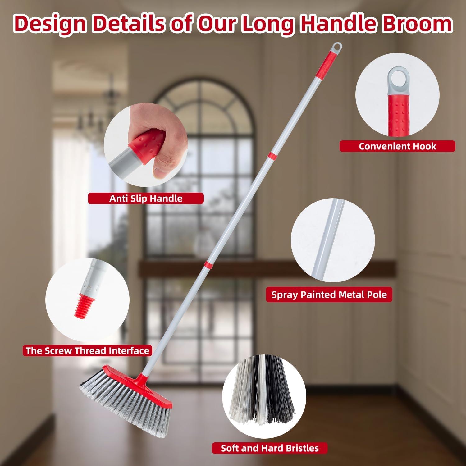 Escoba SDSM Doble Cara 129,54 cm para Interior y Exterior