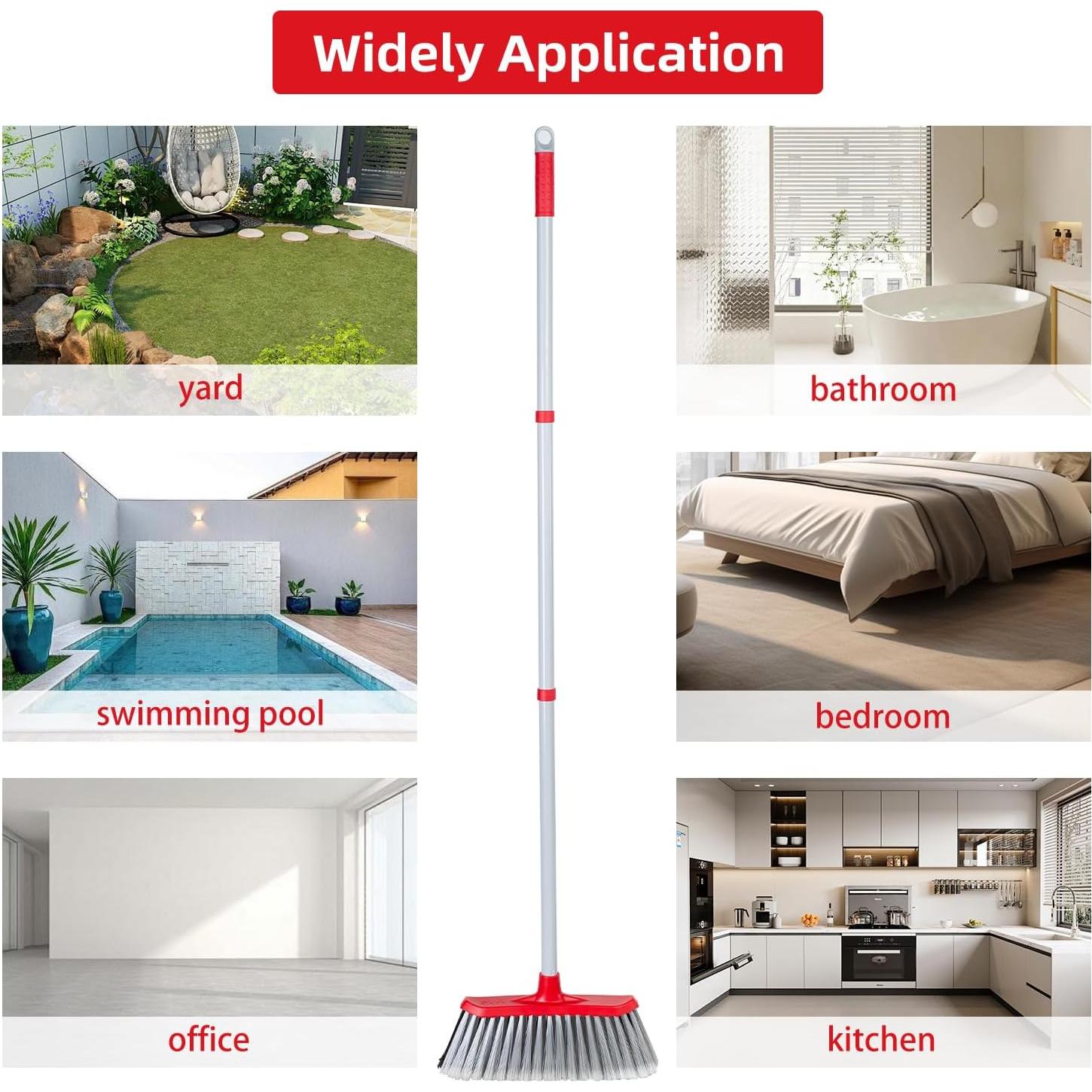 Escoba SDSM Doble Cara 129,54 cm para Interior y Exterior