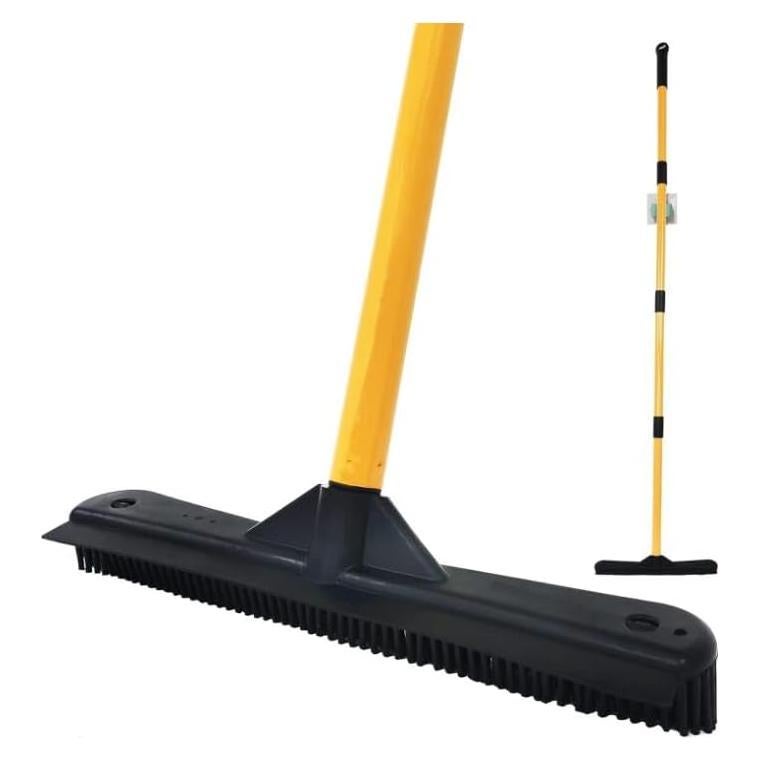 Escoba de Empuje IZSOHHOME Naranja para Pelo de Mascotas