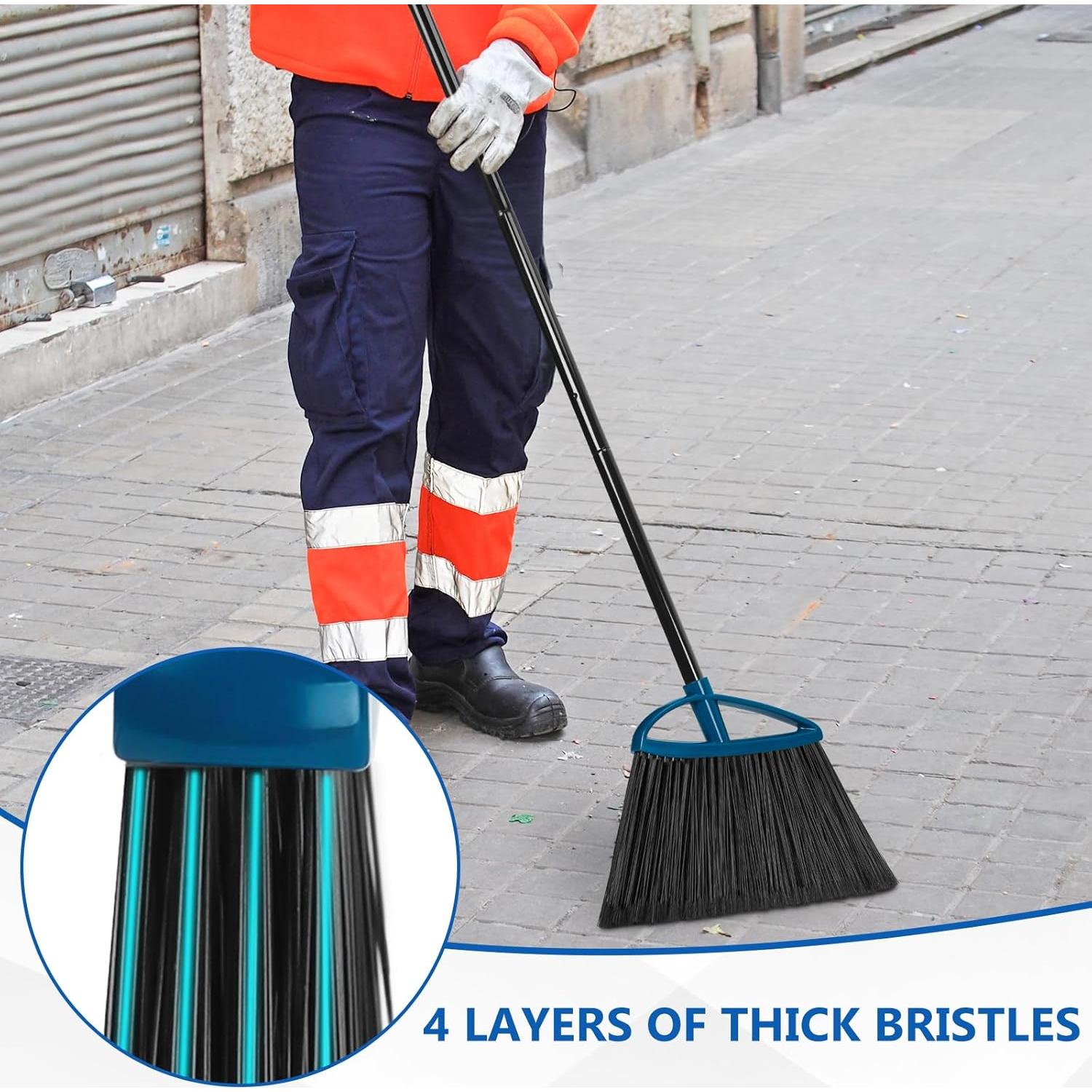 Escoba Pesada Ajimy 152.4 cm de Ángulo para Interiores y Exteriores