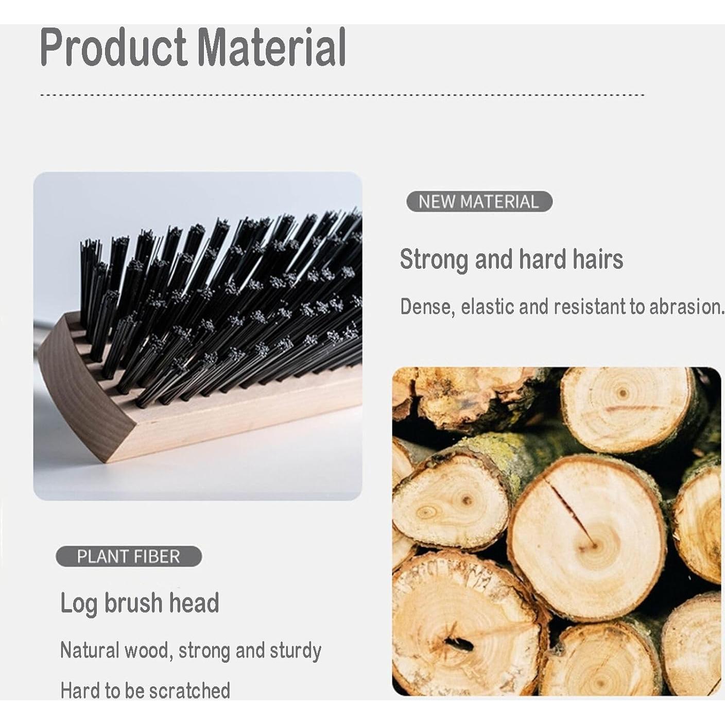 Escoba de Empuje BSMstone con Cabezal de Madera 130cm