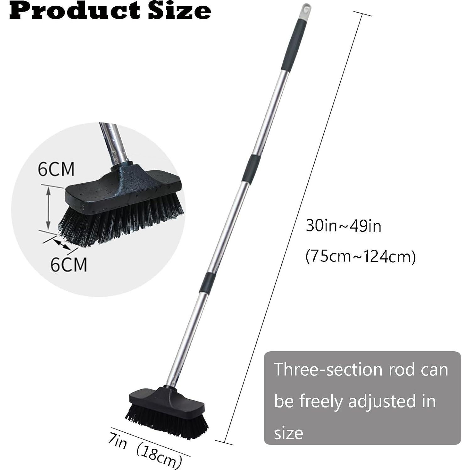 Cepillo de Escoba BSMstone con Cerdas Rígidas para Suelos