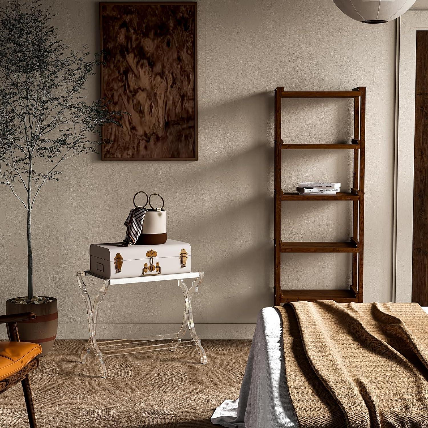 Soporte de Equipaje Acrílico Byingo Plegable 22,68-45,36 kg