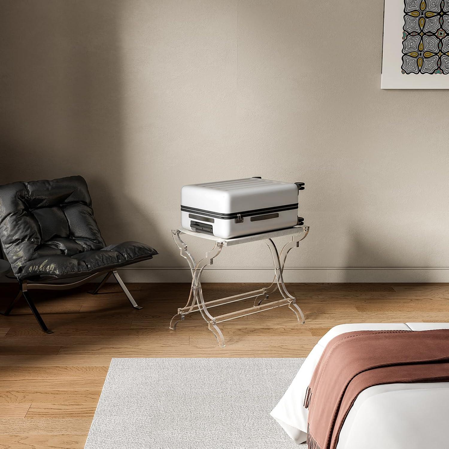 Soporte de Equipaje Acrílico Byingo Plegable 22,68-45,36 kg