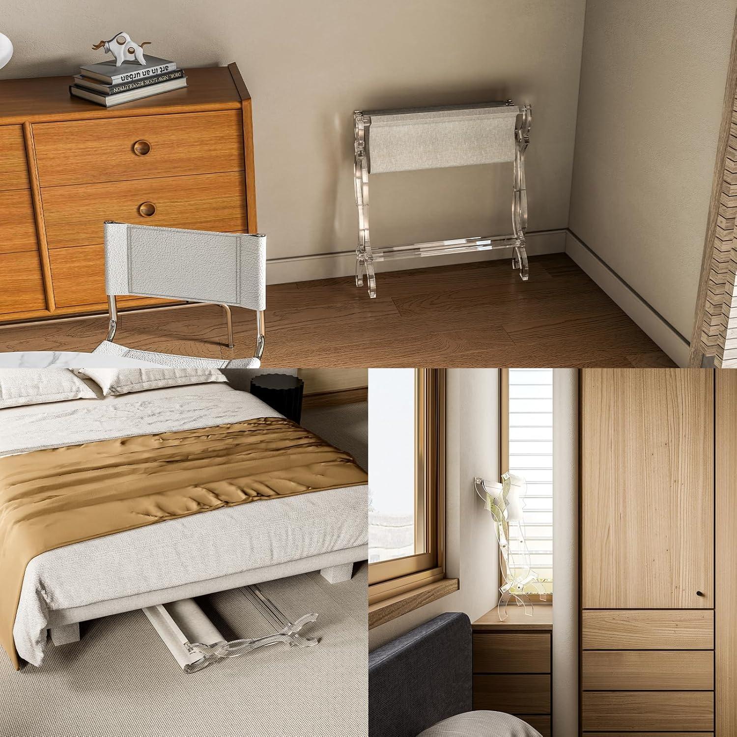 Soporte de Equipaje Acrílico Byingo Plegable 22,68-45,36 kg