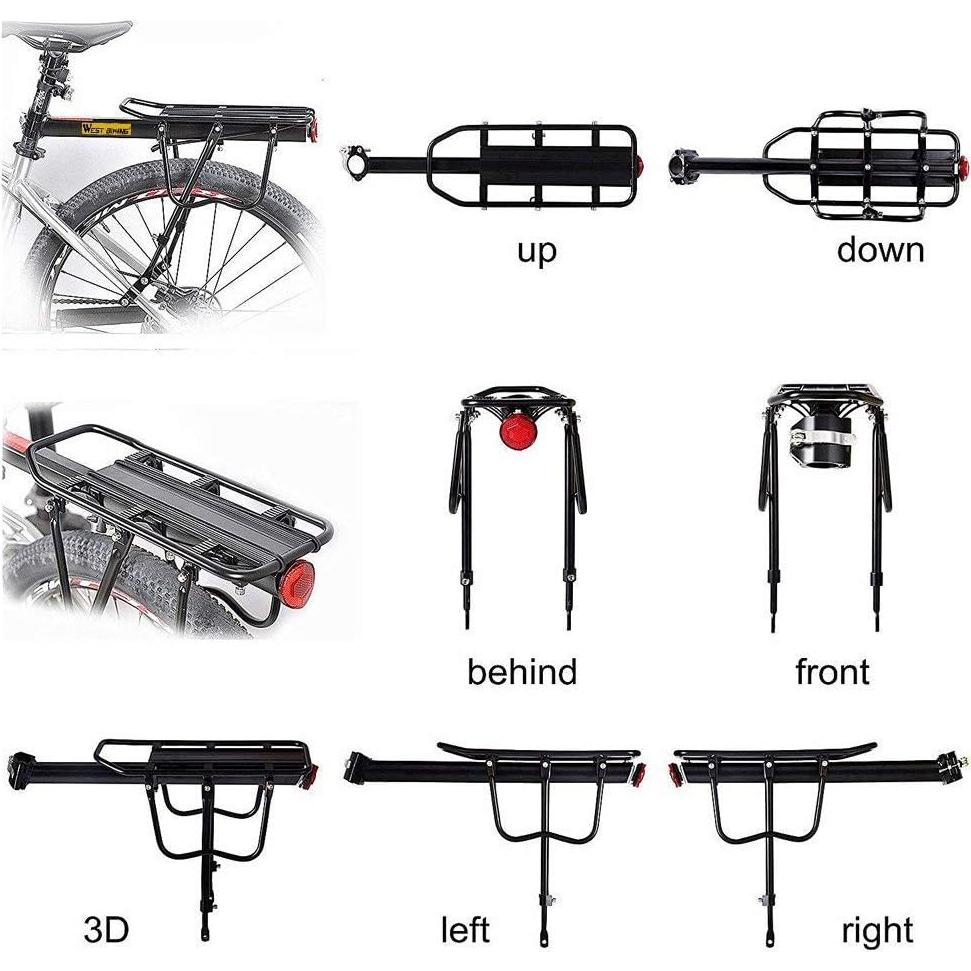 Soporte de Carga Ajustable para Bicicleta West Biking 50kg