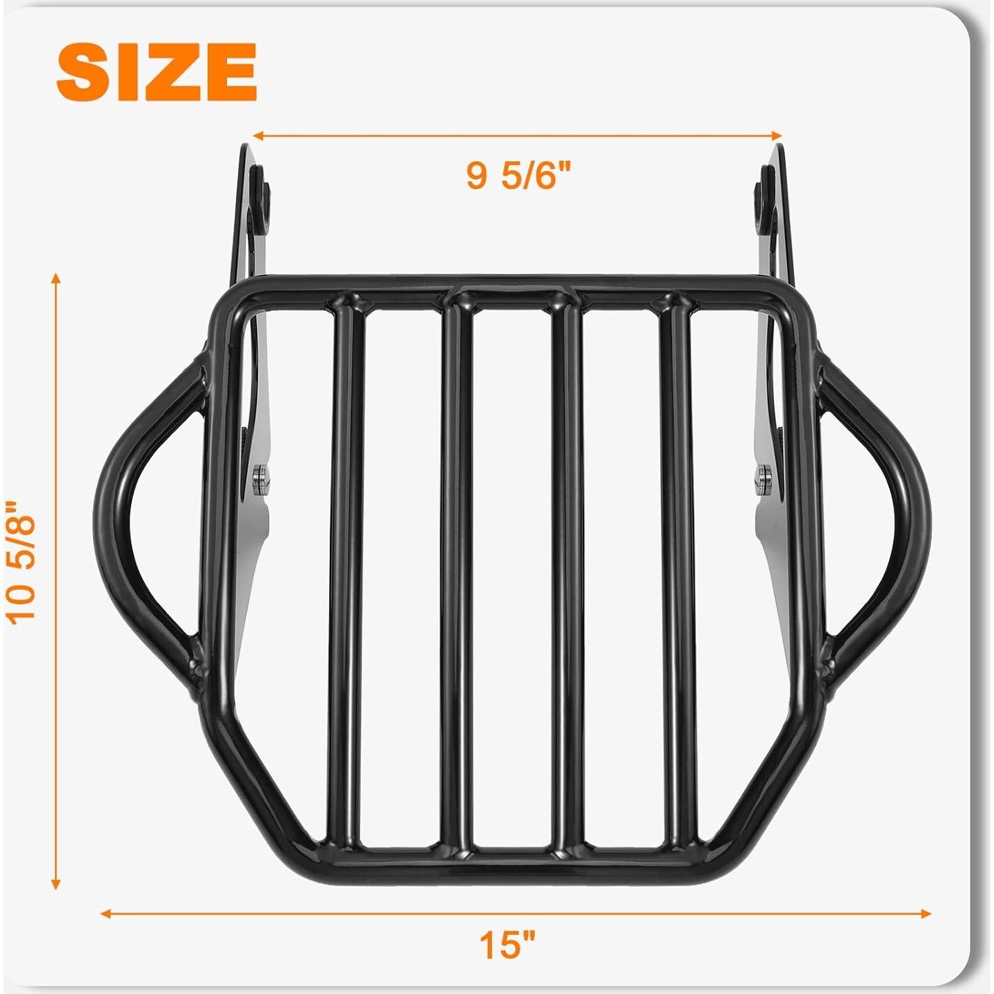 Soporte de Equipaje Desmontable Eumti para Harley Touring 2009-2025