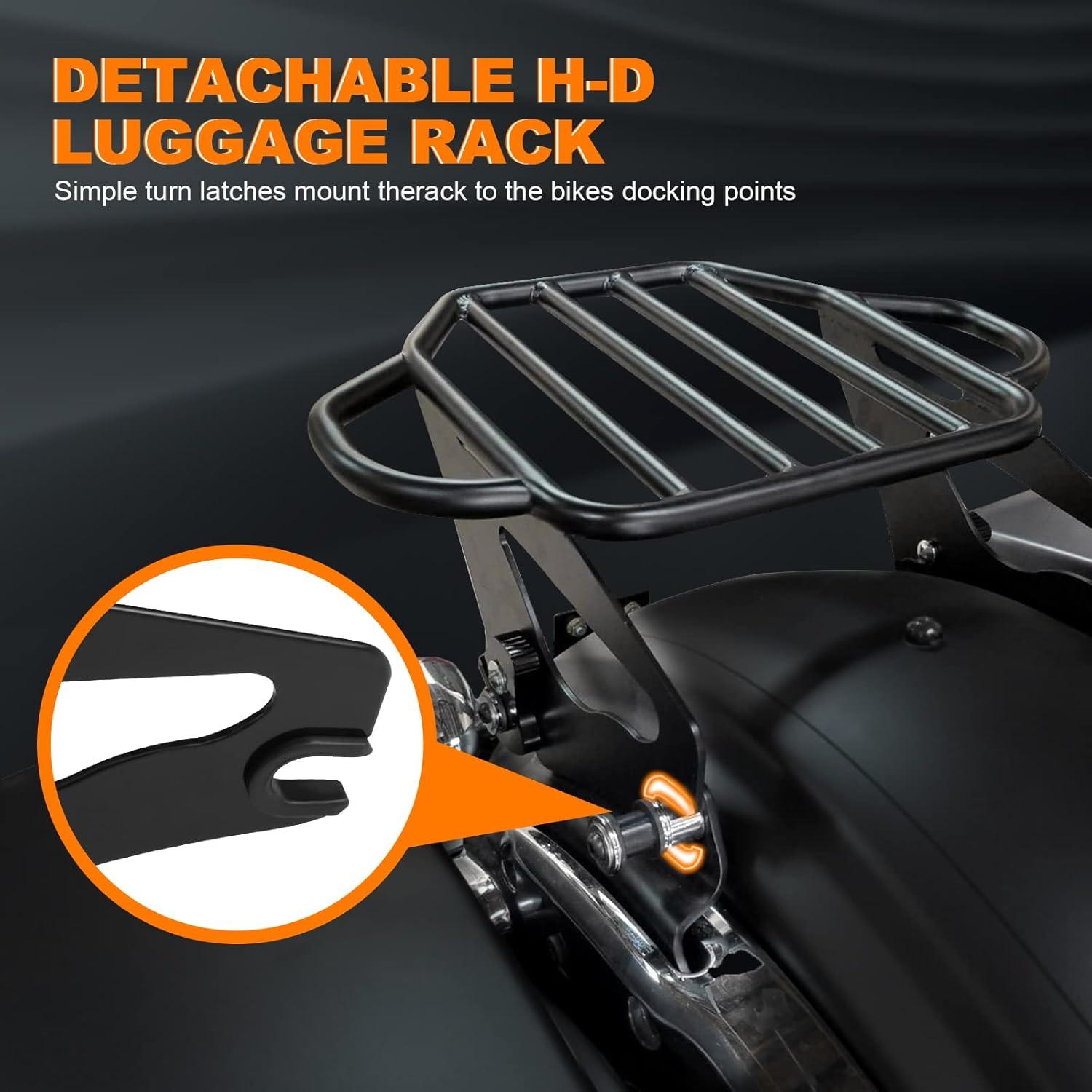 Soporte de Equipaje Desmontable Eumti para Harley Touring 2009-2025