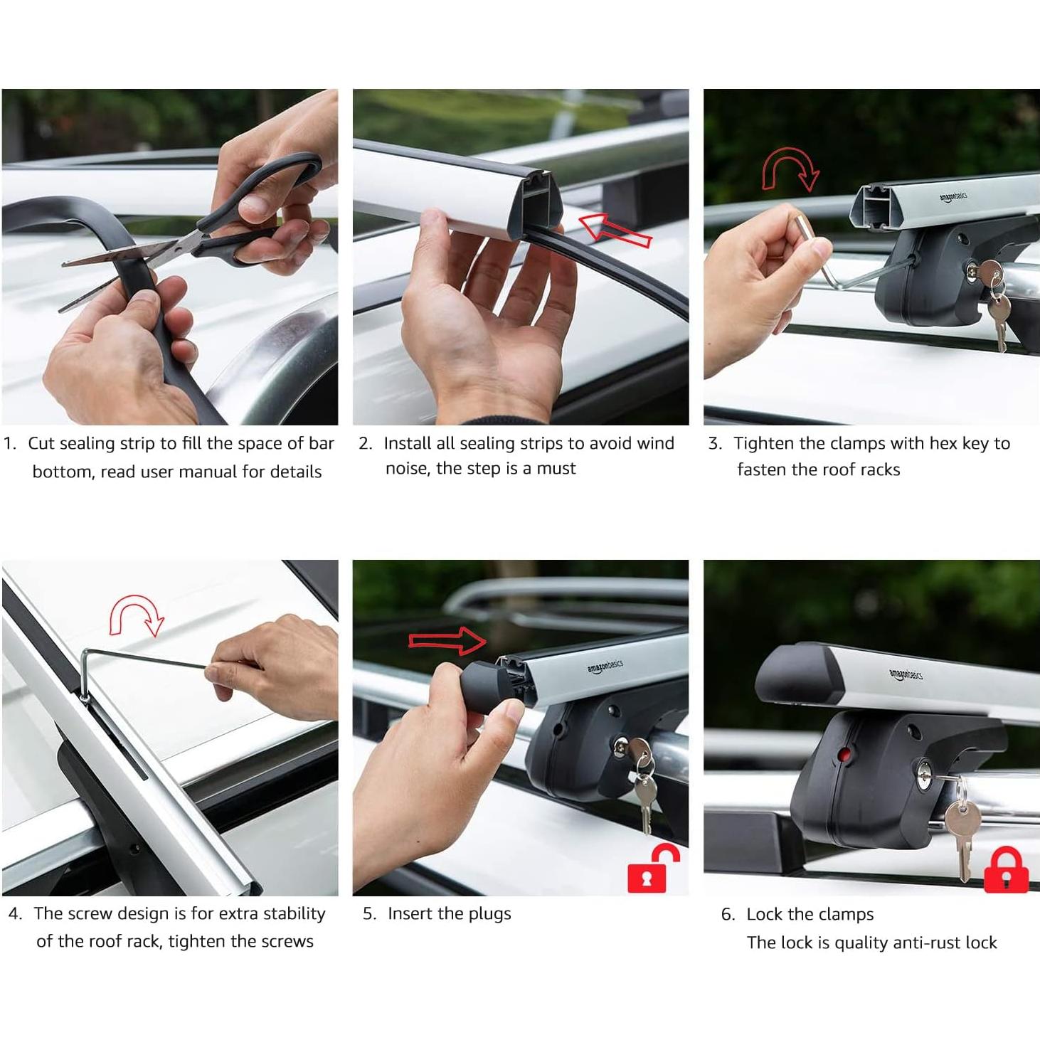 Travesaño de Techo Amazon Basics 132 cm Carga 75 kg