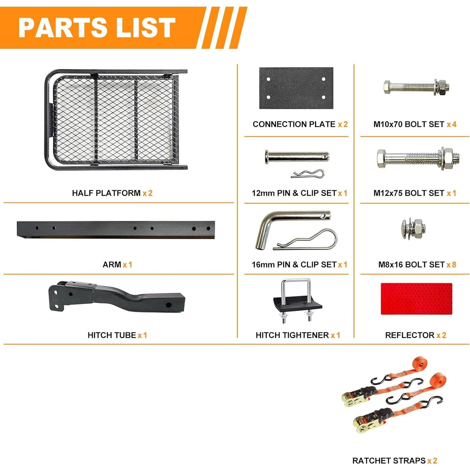 Transportador de Carga Plegable Fouwick 152,4x50,8cm 226,8kg