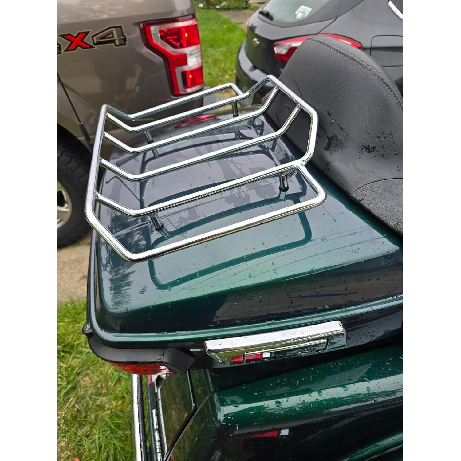 Portaequipajes Maletero Eumti Negro para Harley Touring 1984-2025