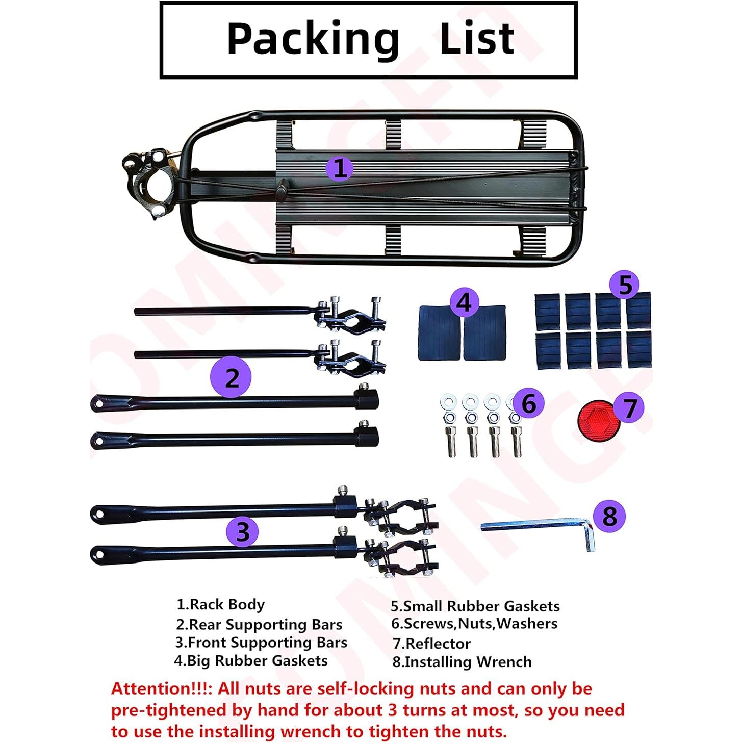 Soportes Universales Ajustables para Bicicleta COMINGFIT 81.65 kg