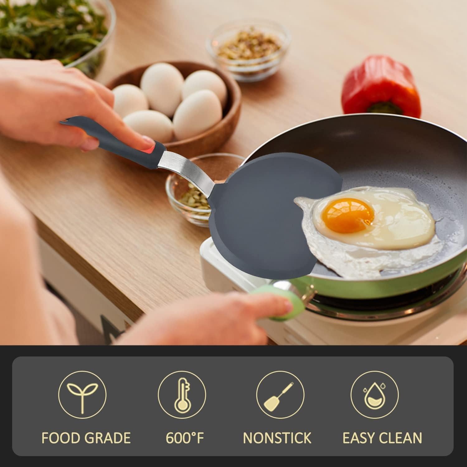 Juego de 3 Espátulas de Silicona Beijiyi Resistente al Calor