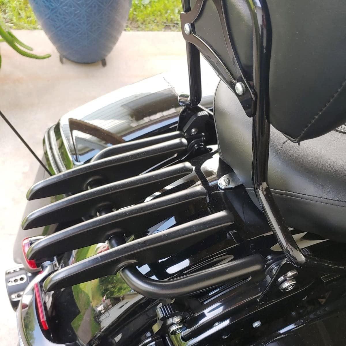 Soporte de Equipaje Desmontable KUAFU Negro para Harley 2009-2024