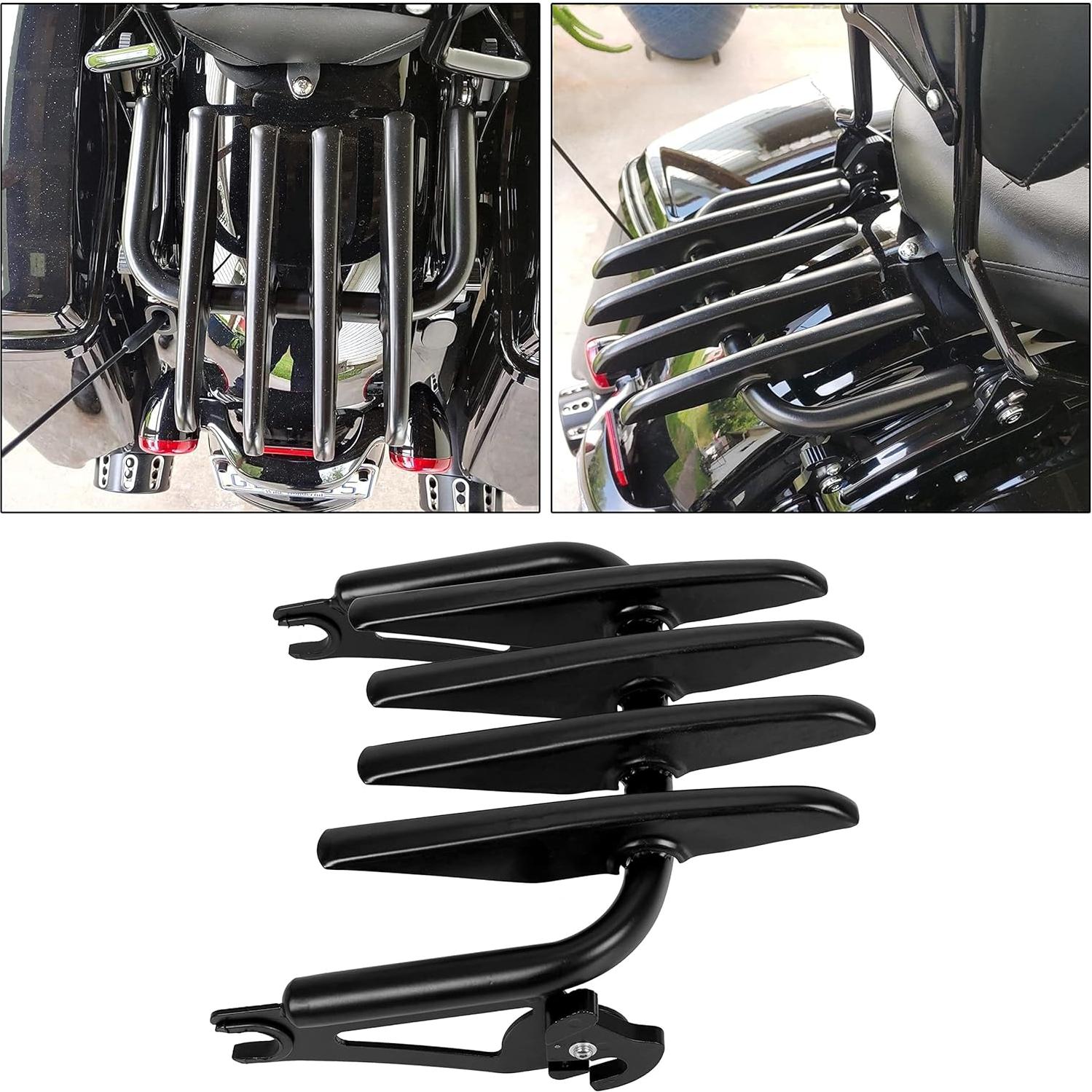 Soporte de Equipaje Desmontable KUAFU Negro para Harley 2009-2024