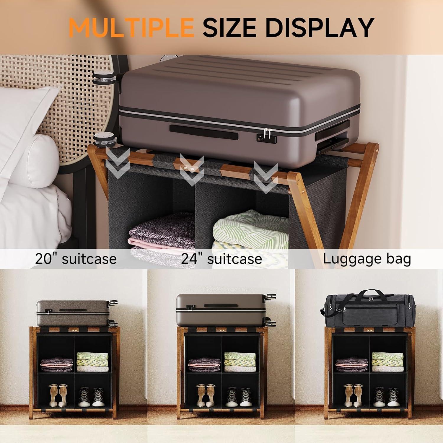 Soporte de Equipaje Plegable Aetherika de Bambú 2.8kg