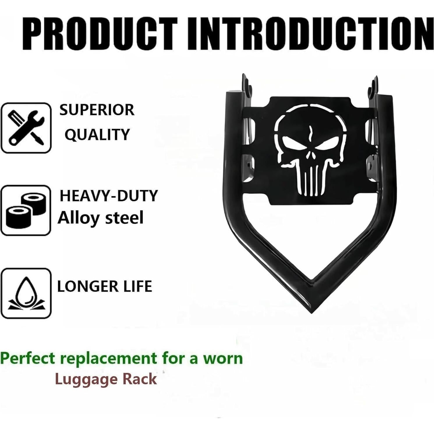 Soporte de Equipaje Desmontable VPZMT para Harley 2009-2024