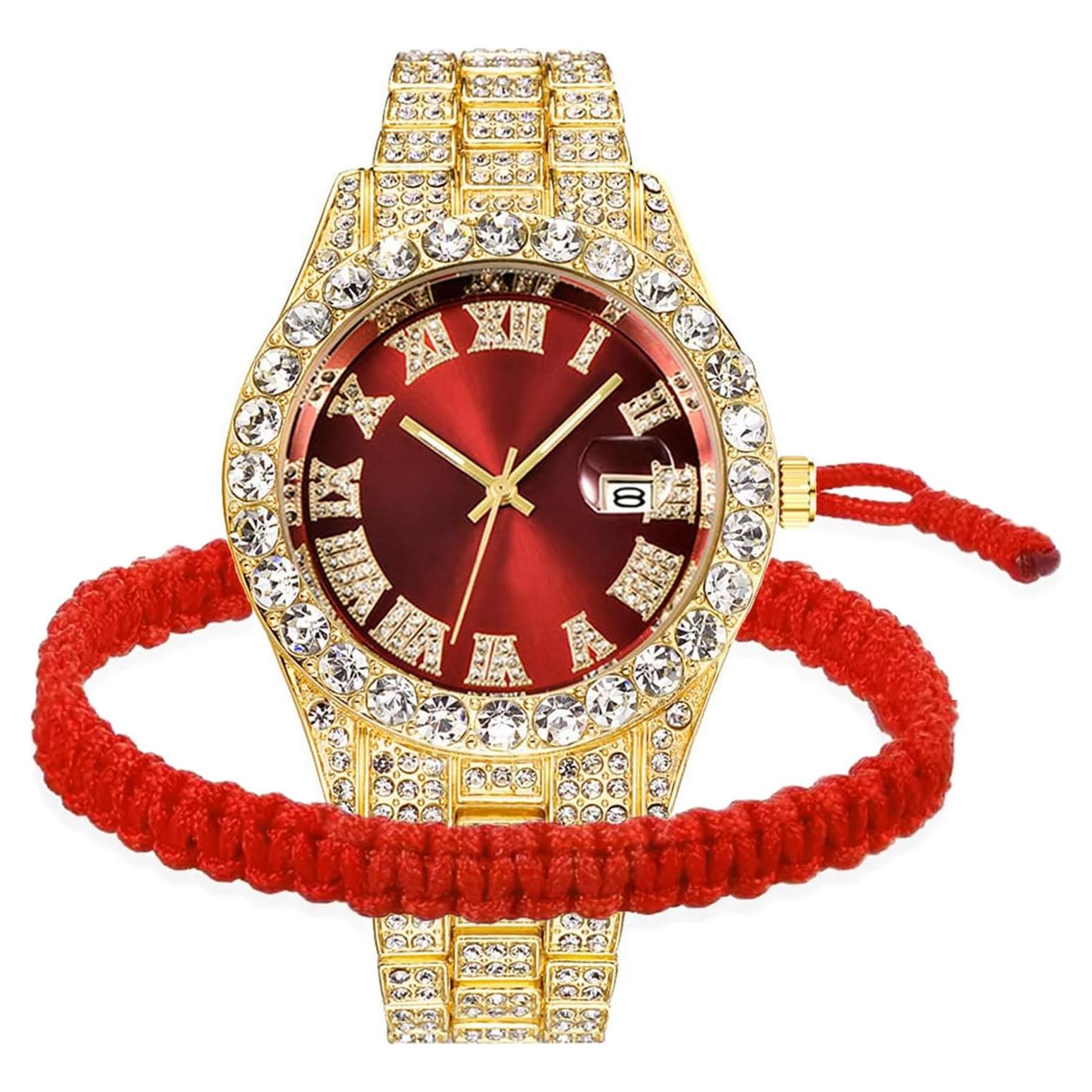 Reloj de lujo analógico BESTKANG con diamantes 43mm