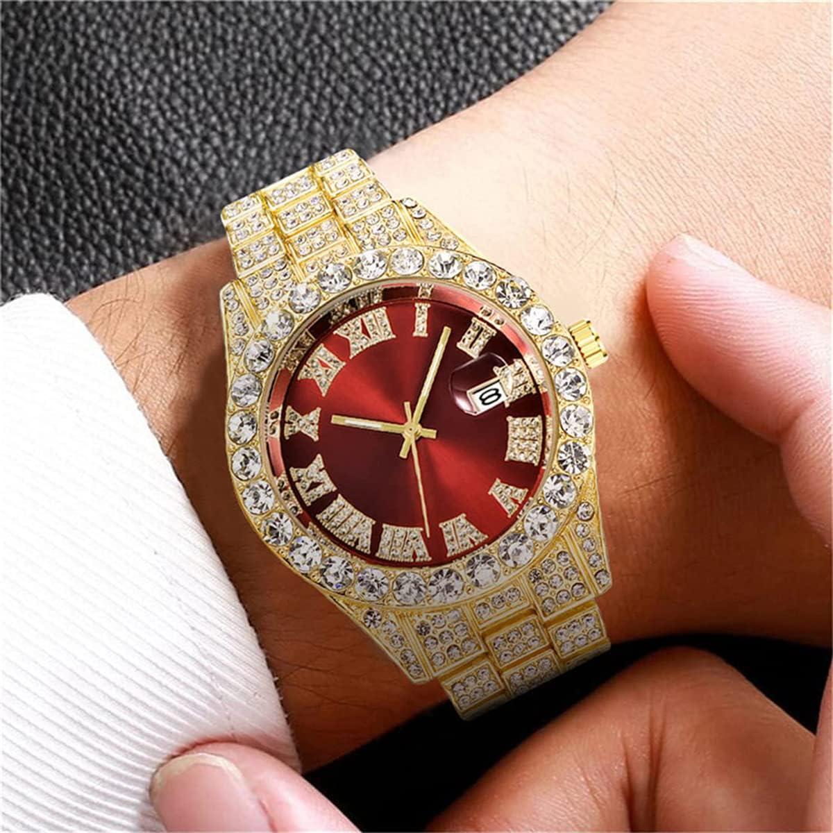 Reloj de lujo analógico BESTKANG con diamantes 43mm