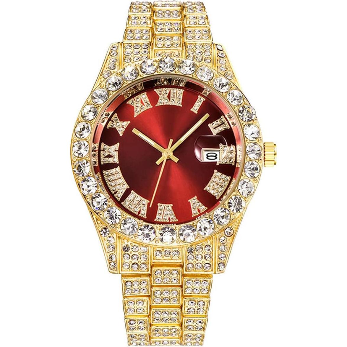 Reloj de lujo analógico BESTKANG con diamantes 43mm