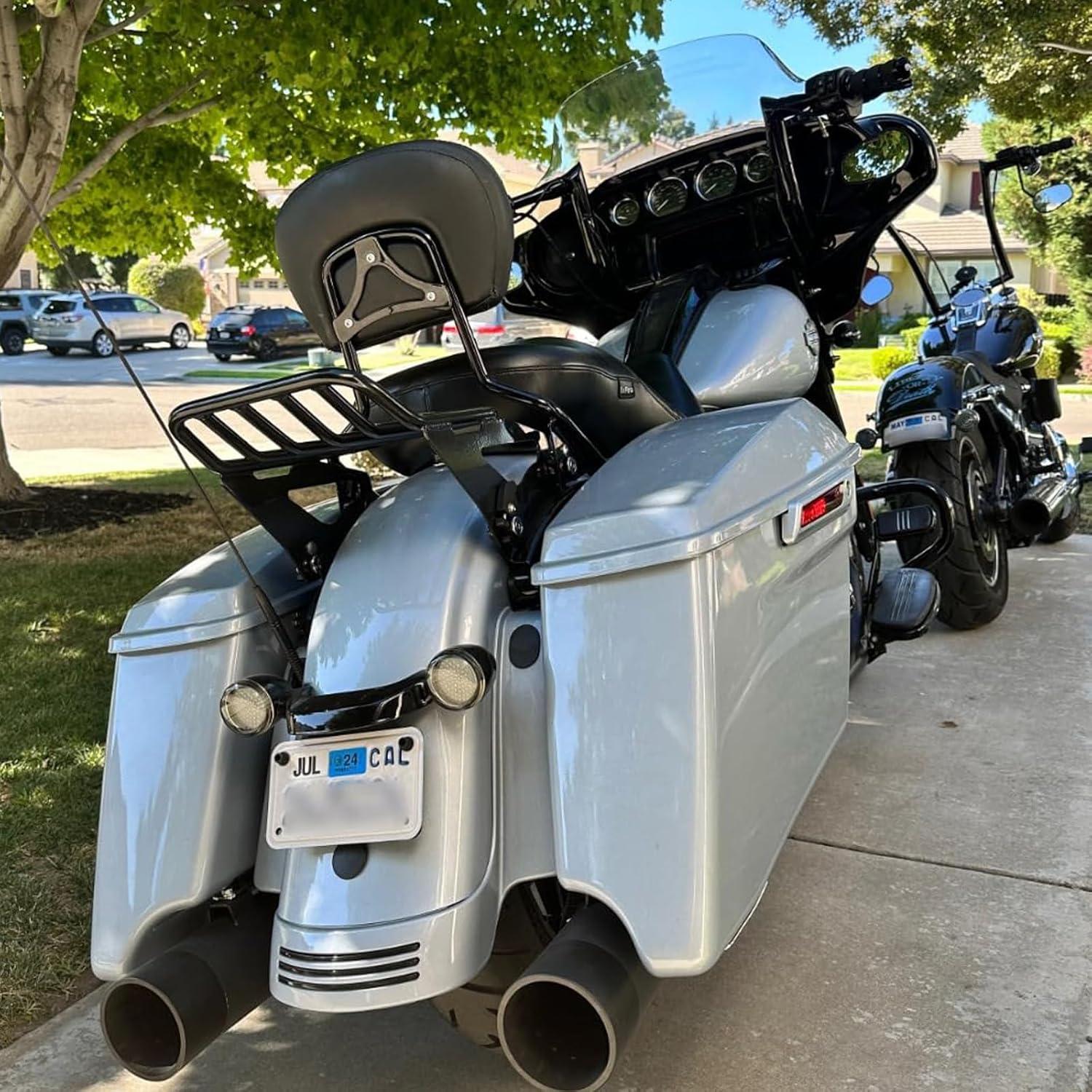 Soporte de Equipaje Desmontable Fjpacemt para Harley 2009-2023