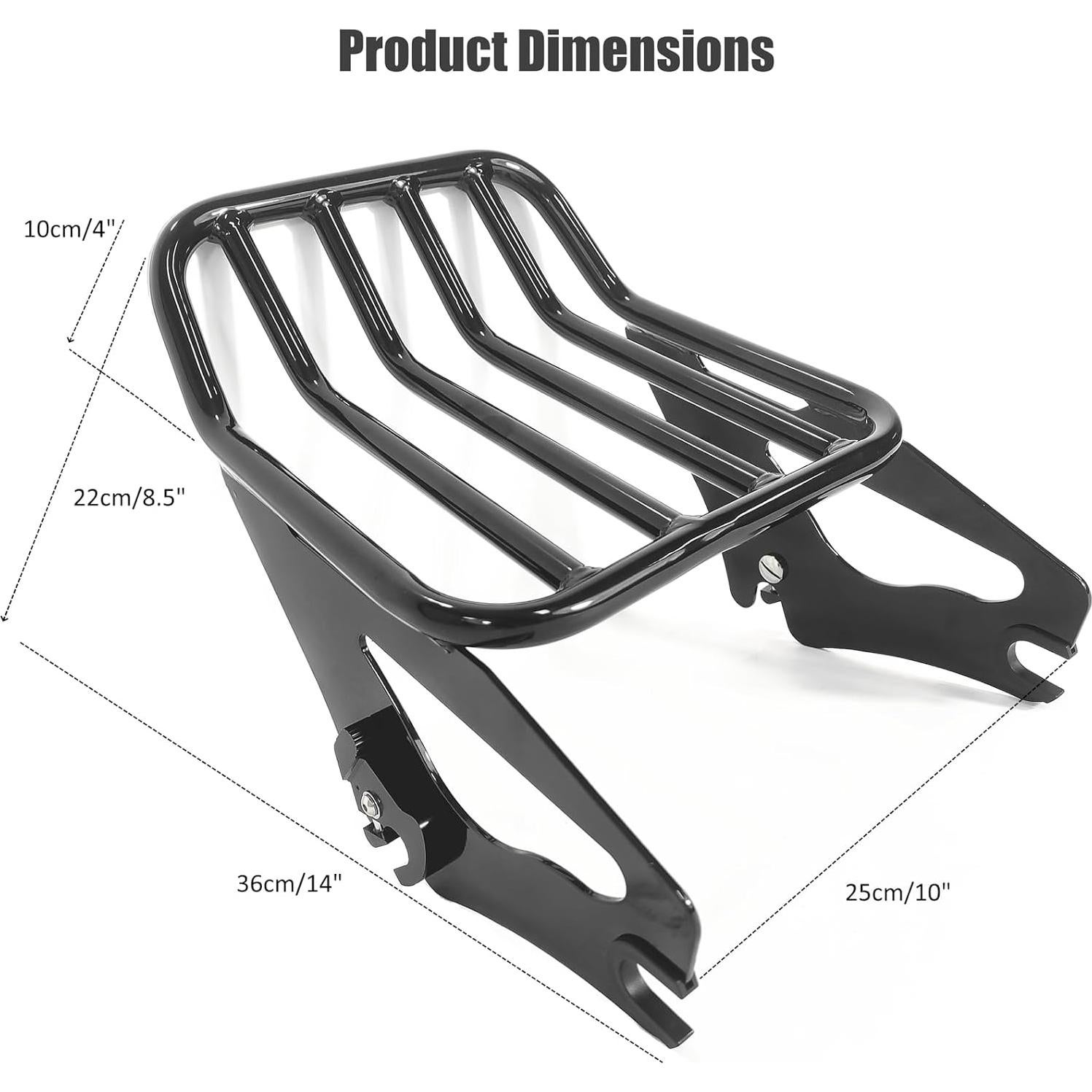 Soporte de Equipaje Desmontable Fjpacemt para Harley 2009-2023