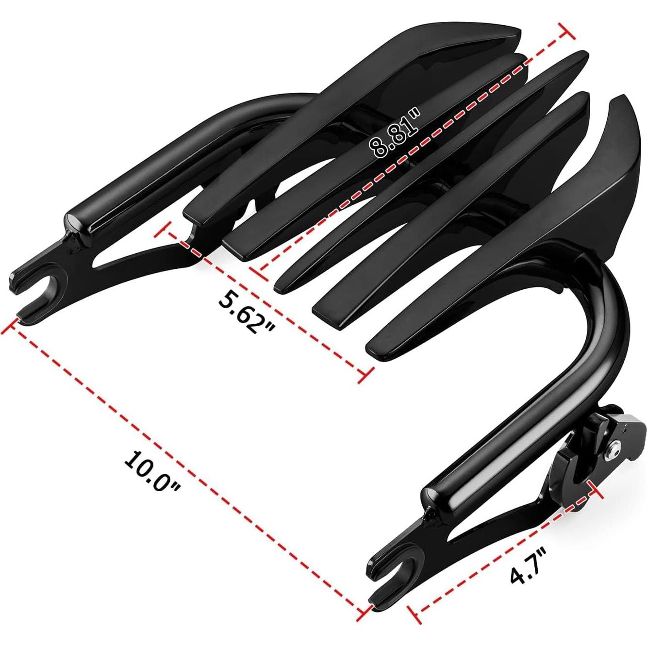 Soporte de Equipaje Mofun Negro para Harley 2009-2024