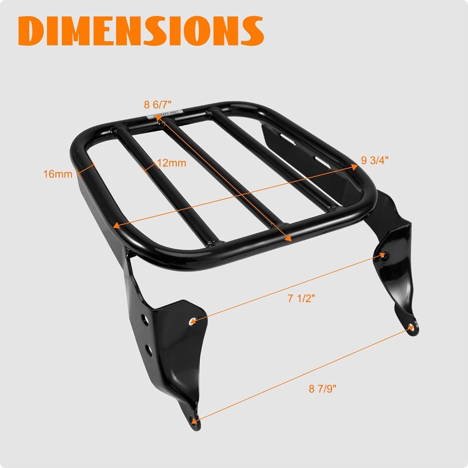 Portaequipajes Sissy Bar Eumti para Harley Softail 2018-2024