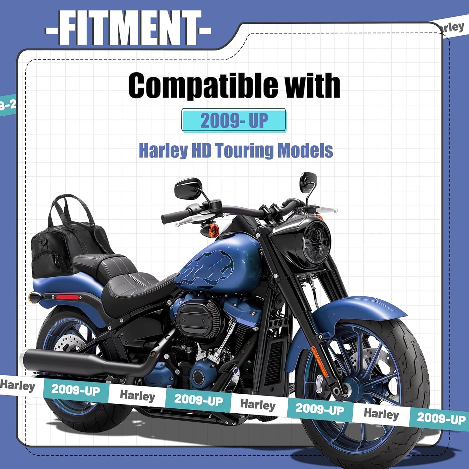 Soporte de Equipaje Desmontable ECOTRIC Cromado Harley 2009-2024