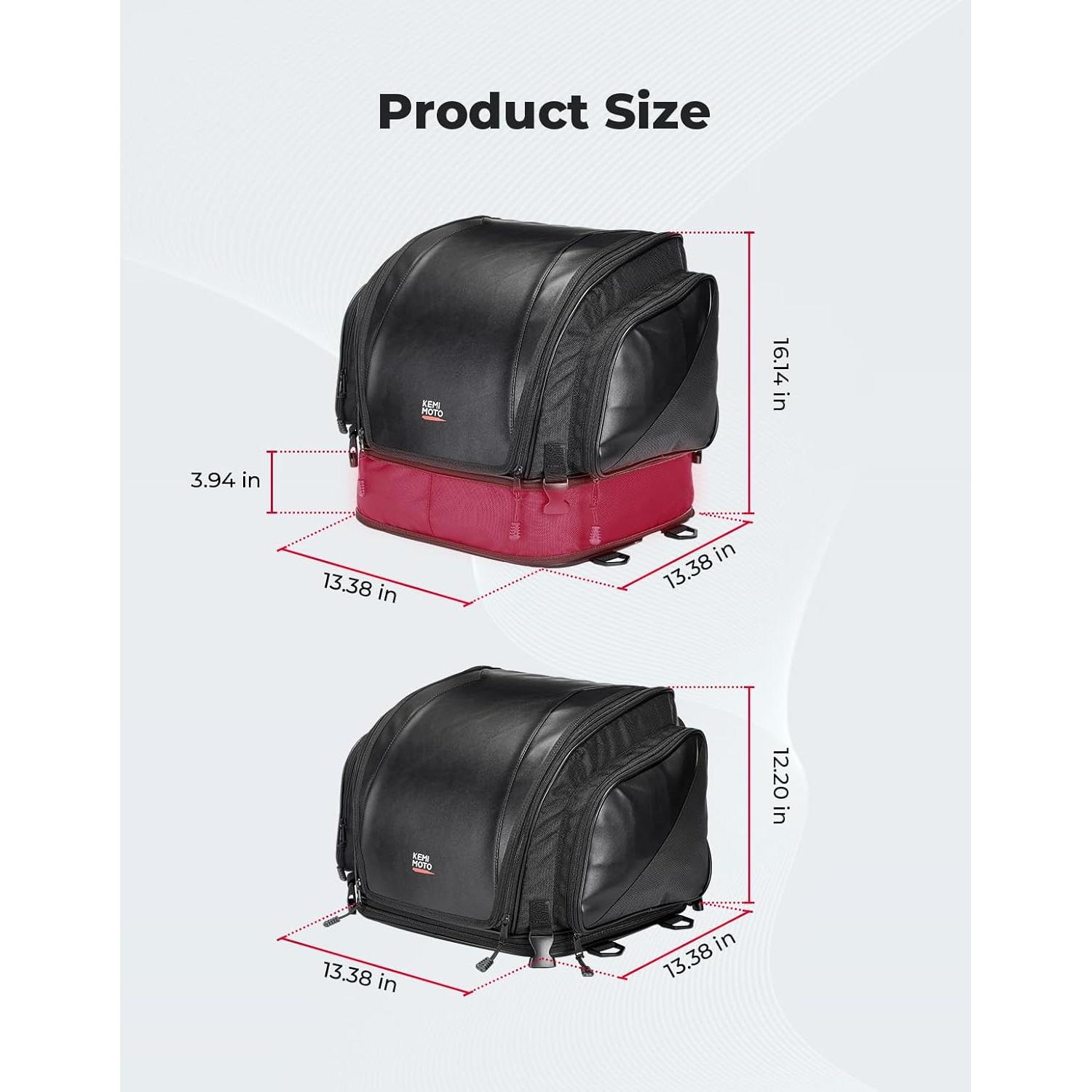 Bolsa de Cola de Motocicleta KEMIMOTO 40-50L Impermeable