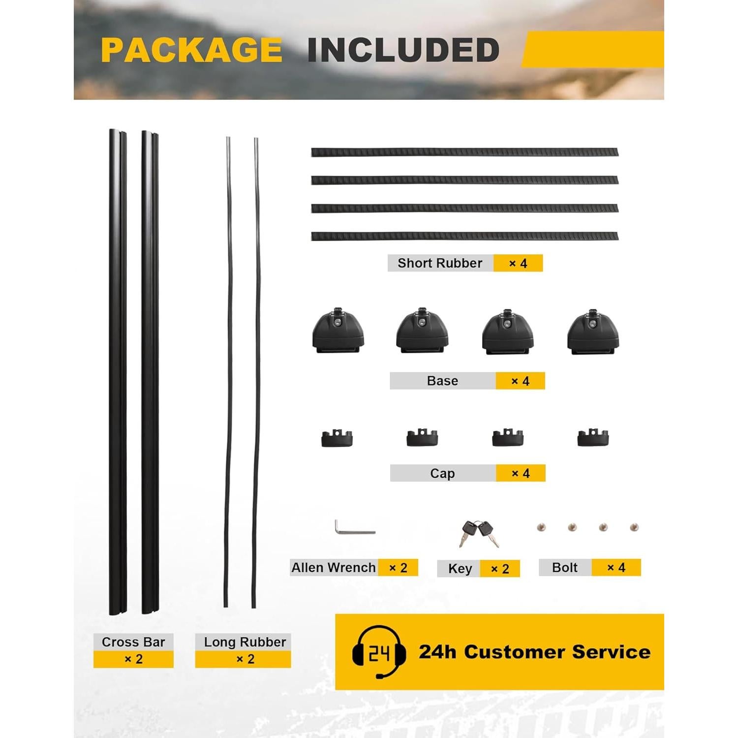 Barras Transversales Techo EZREXPM 330LBS Chevrolet Tahoe 2021-2025