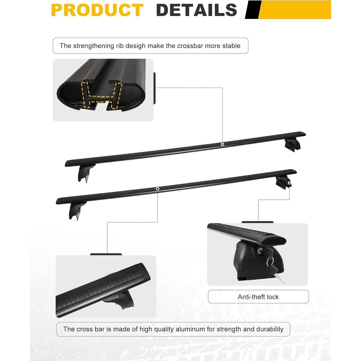 Barras Transversales Techo EZREXPM 330LBS Chevrolet Tahoe 2021-2025