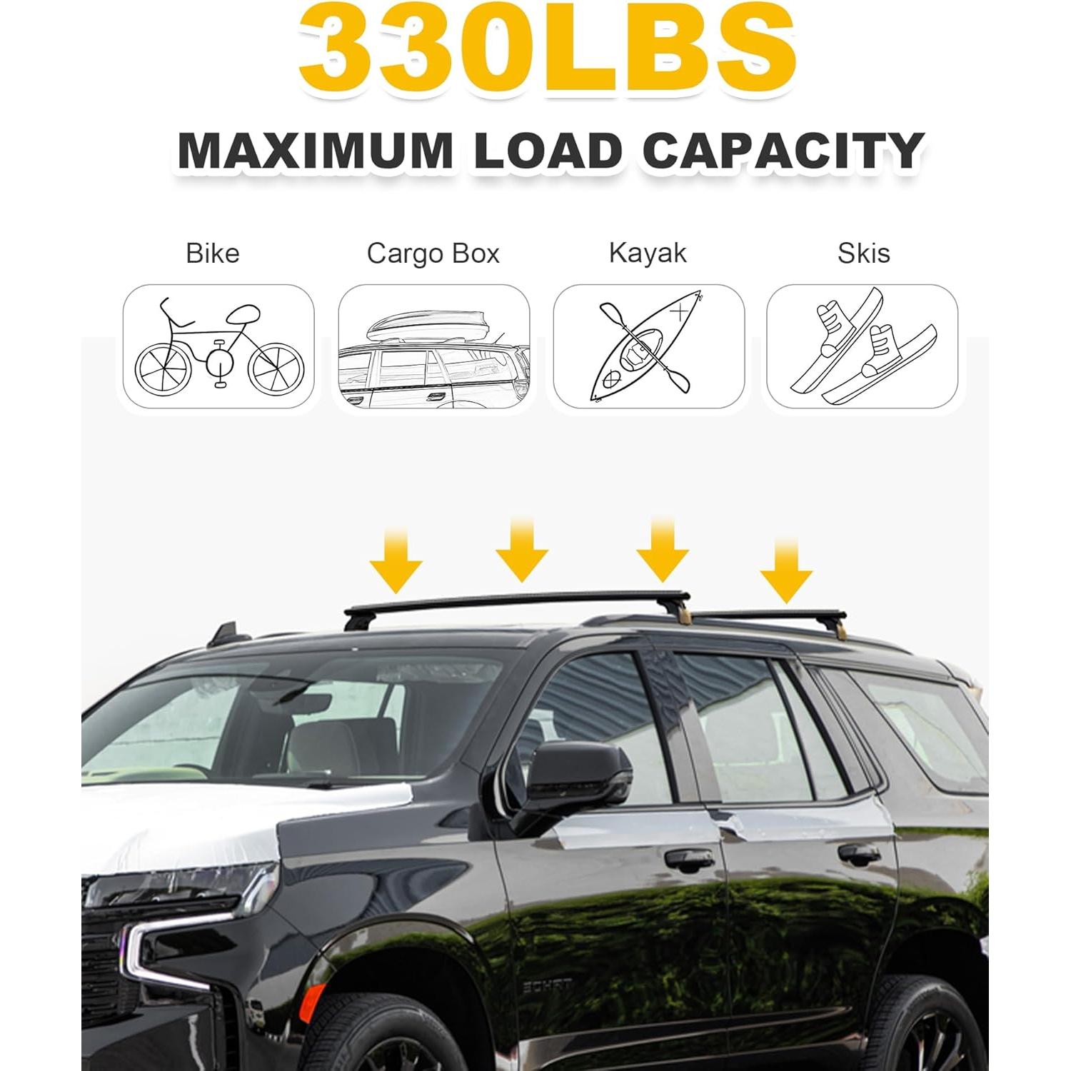 Barras Transversales Techo EZREXPM 330LBS Chevrolet Tahoe 2021-2025
