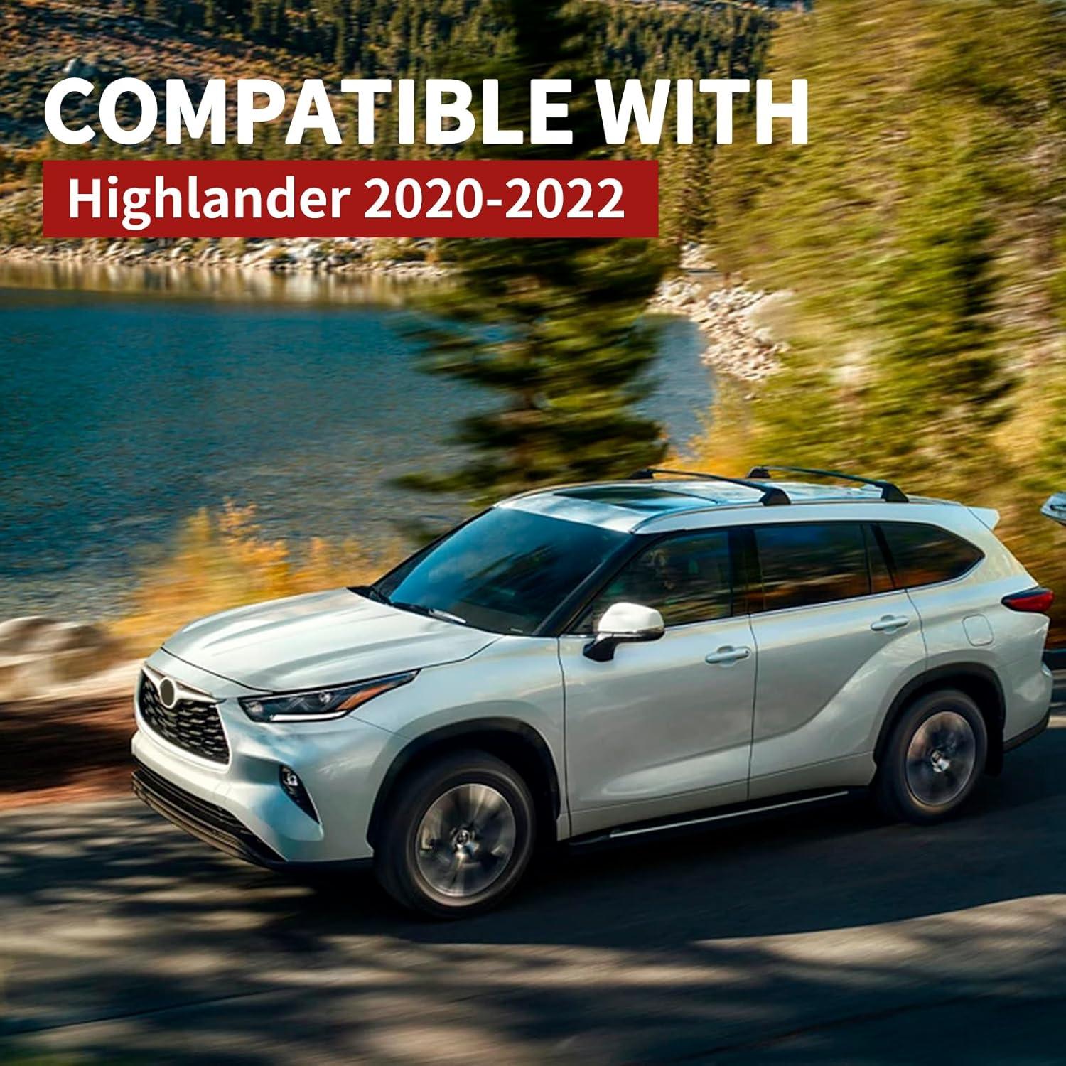 Barras Transversales de Techo KINGGERI para Toyota Highlander 2020-2025