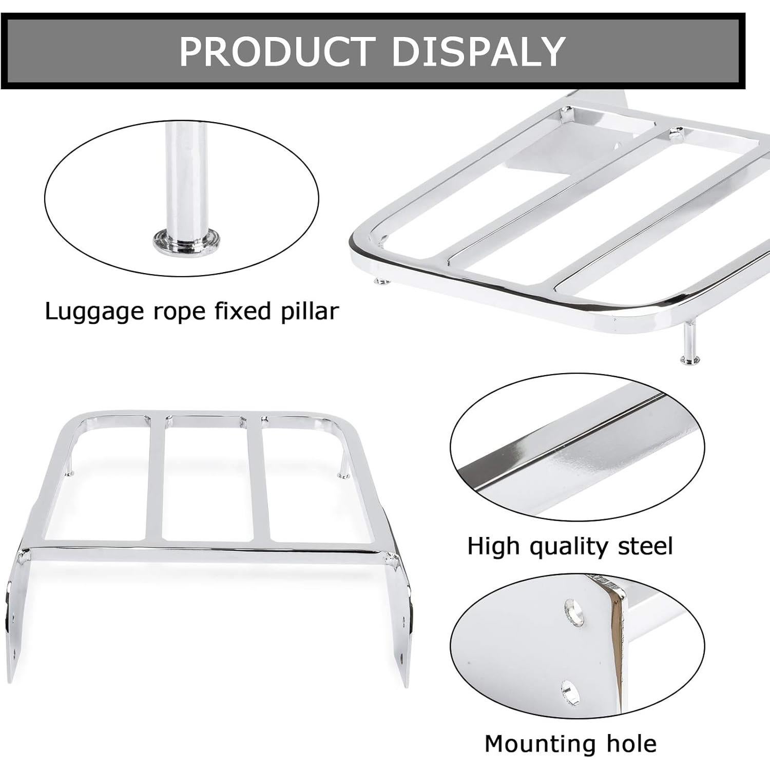Soporte de Equipaje Trasero PSLER para Intruder y Boulevard