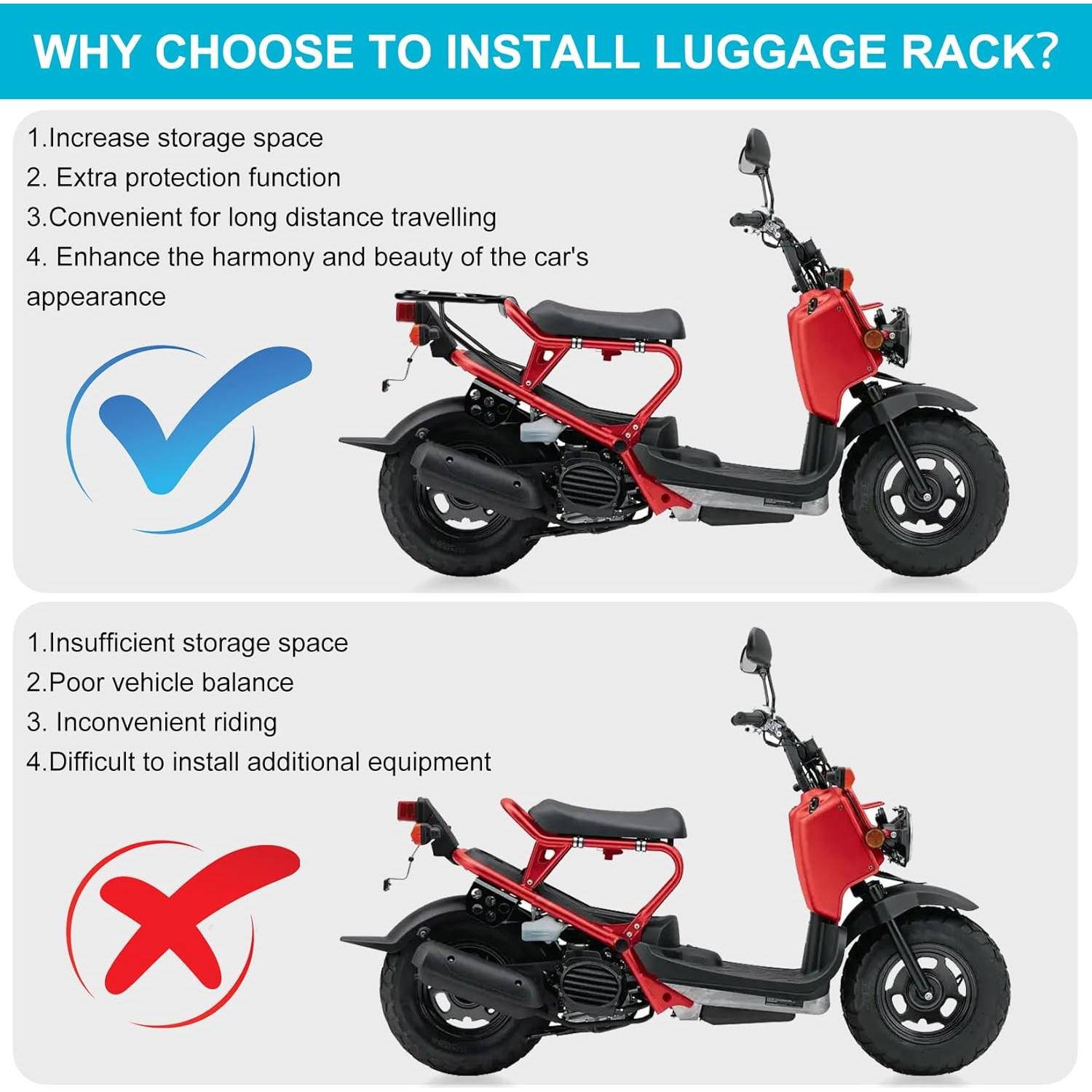 Soporte Trasero de Equipaje PSLER para ZOOMER RUCKUS NPS50