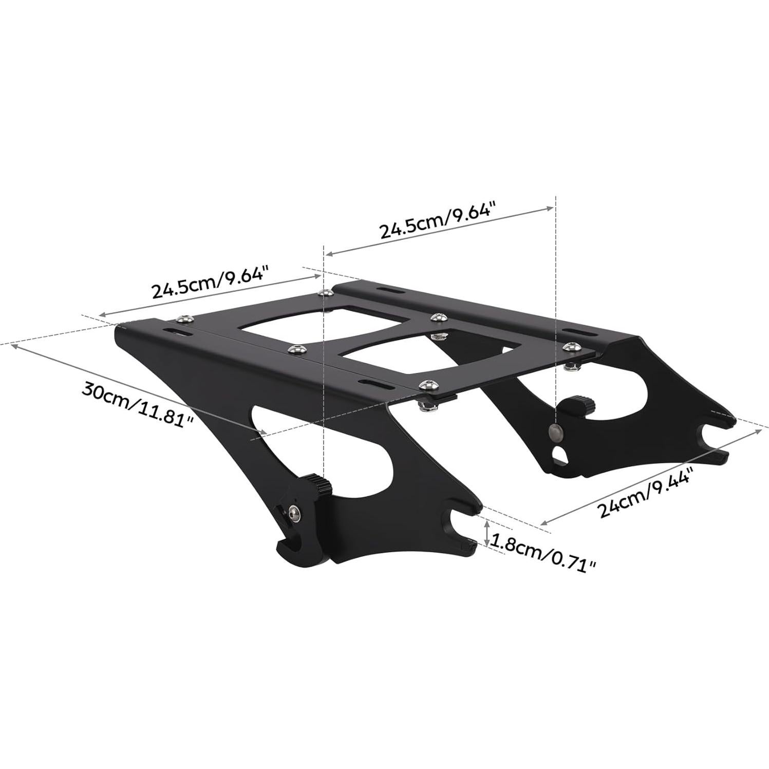 Soporte de Equipaje Desmontable TCMT Negro para Harley 2014-2025