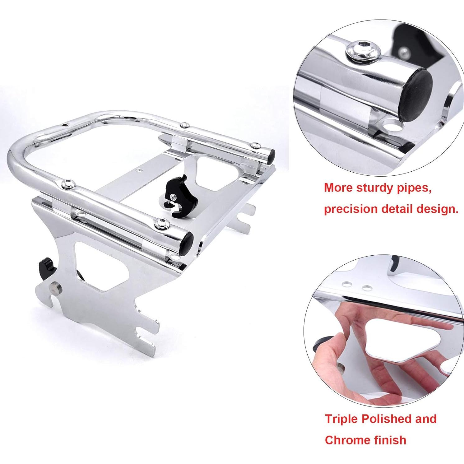 Soporte de Equipaje Desmontable Wsays para Harley 1997-2008