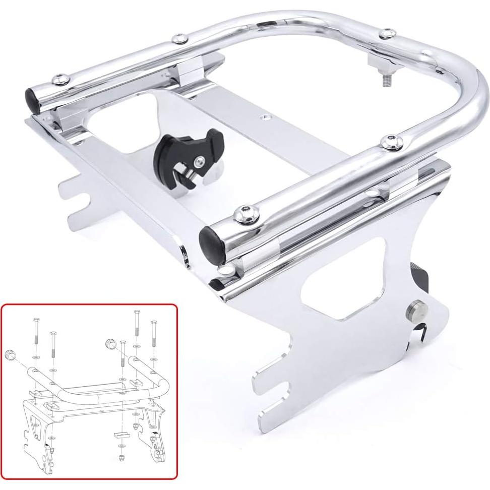 Soporte de Equipaje Desmontable Wsays para Harley 1997-2008