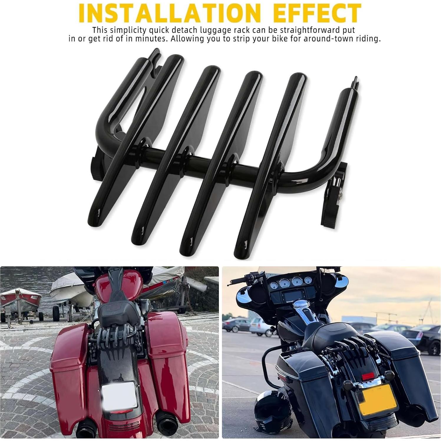 Soporte de Equipaje Desmontable JMTBNO para Harley 2009-2024