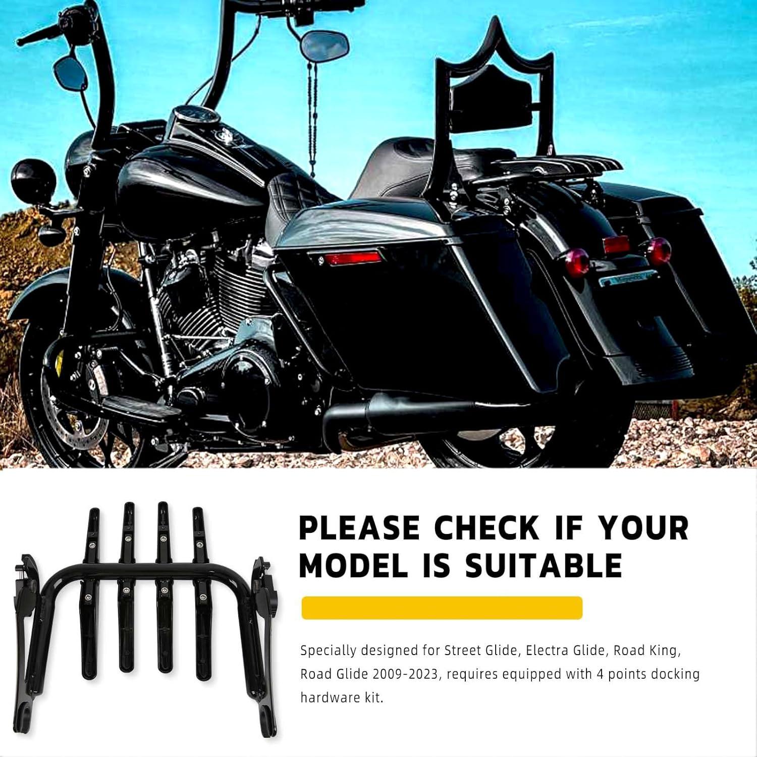 Soporte de Equipaje Desmontable JMTBNO para Harley 2009-2024