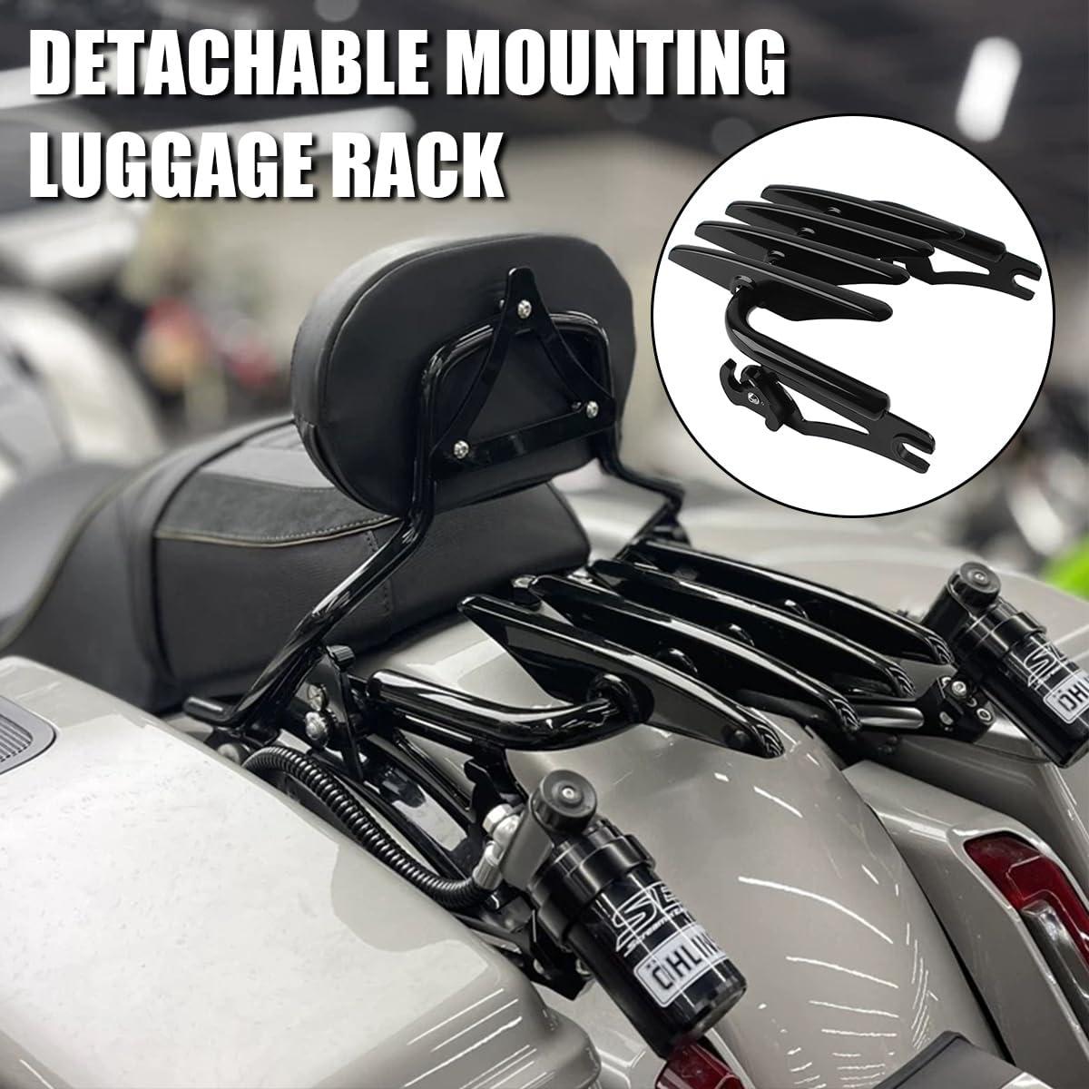 Soporte de Equipaje Desmontable HIYOYO para Harley 2009-2024