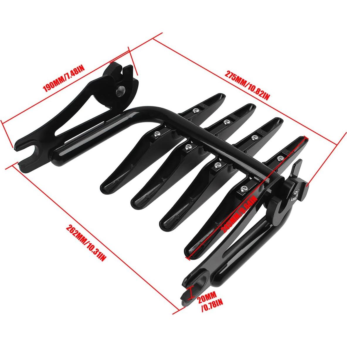 Soporte de Equipaje Desmontable HIYOYO para Harley 2009-2024