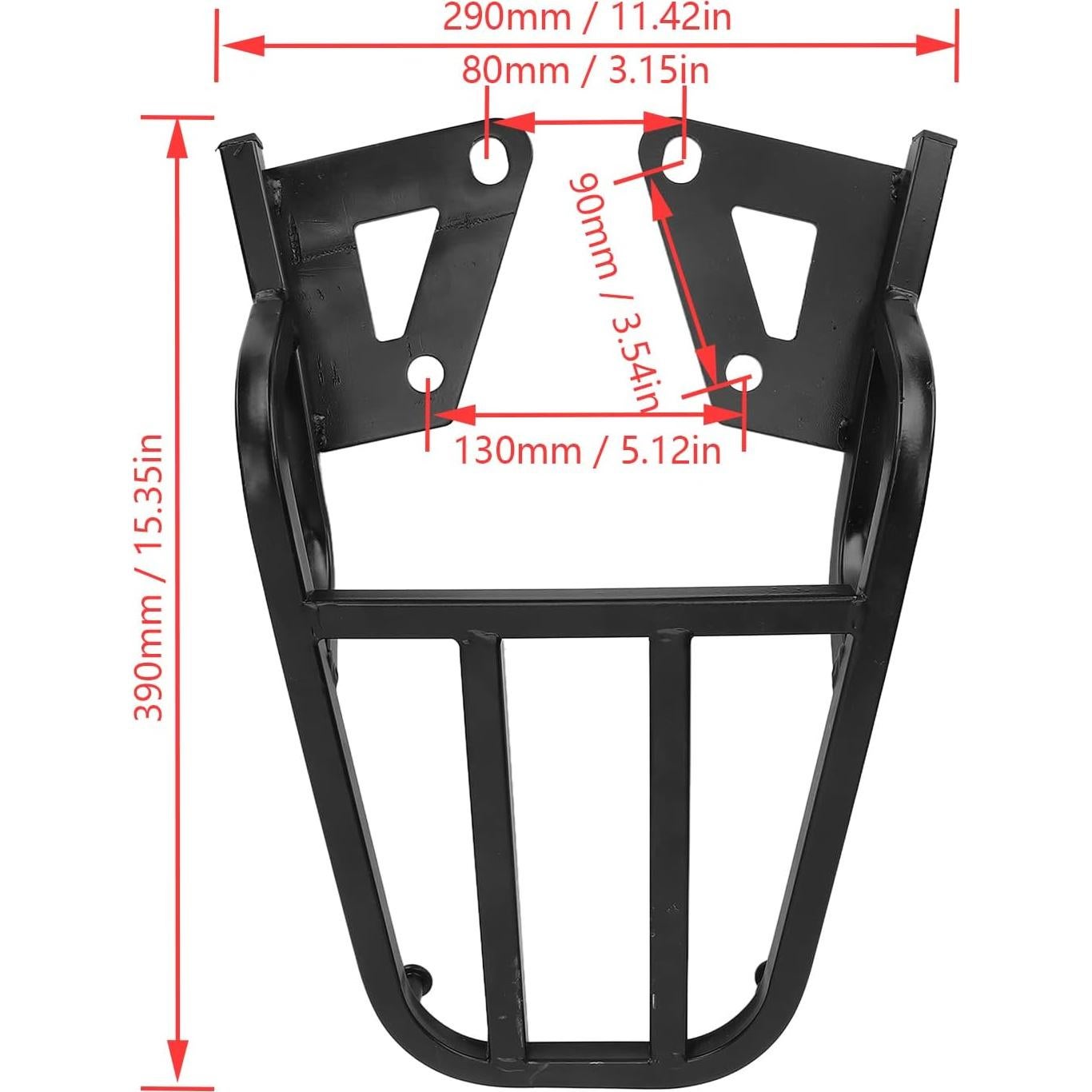 Soporte de Equipaje Trasero Motocicleta BONKZEBU Grom MSX125 Negro