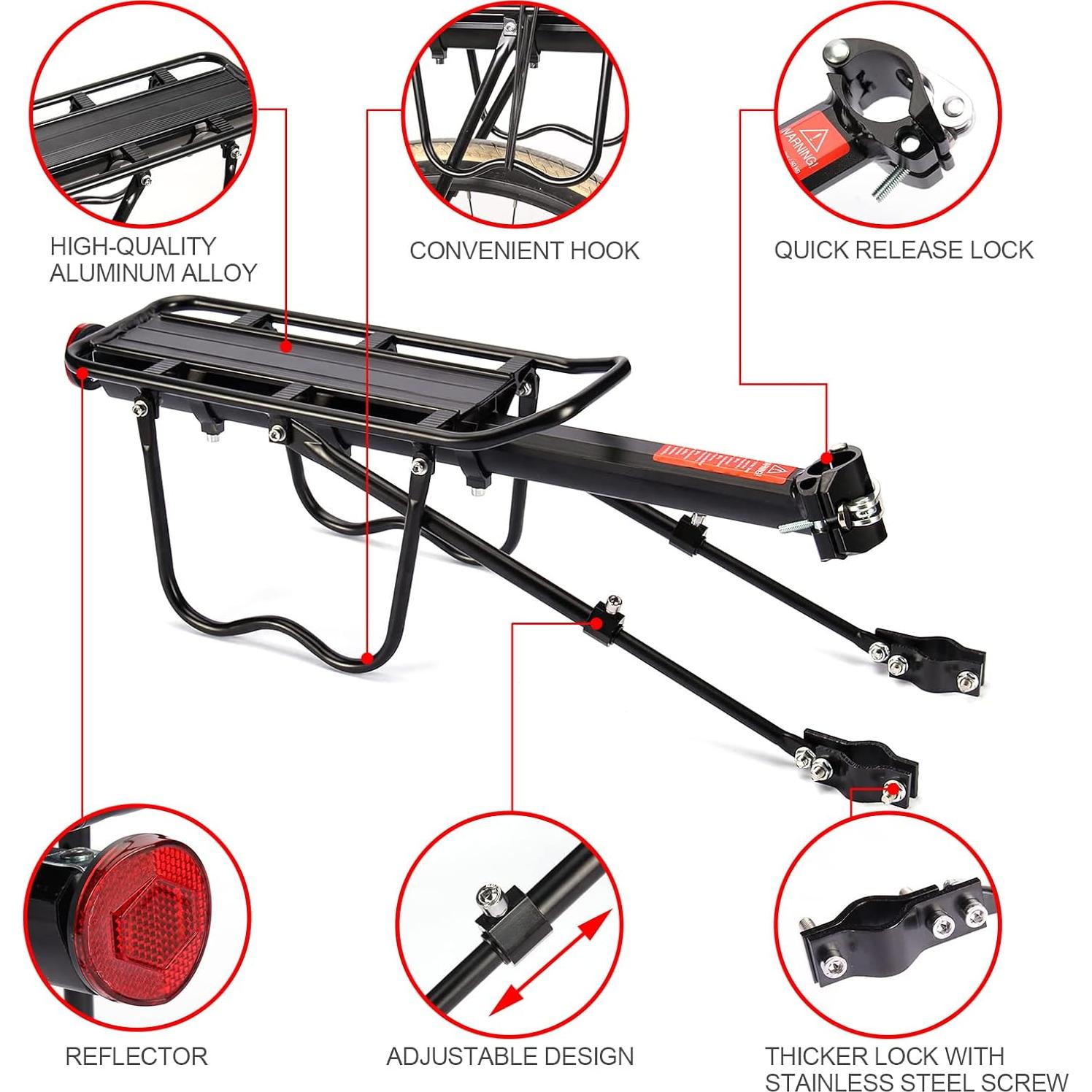 Portaequipajes Trasero HOMEE Universal 50 kg Ajustable