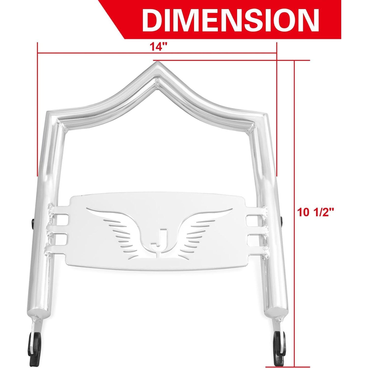 Portaequipajes Desmontable NOVALLA para Harley 2009-2025 Cromo