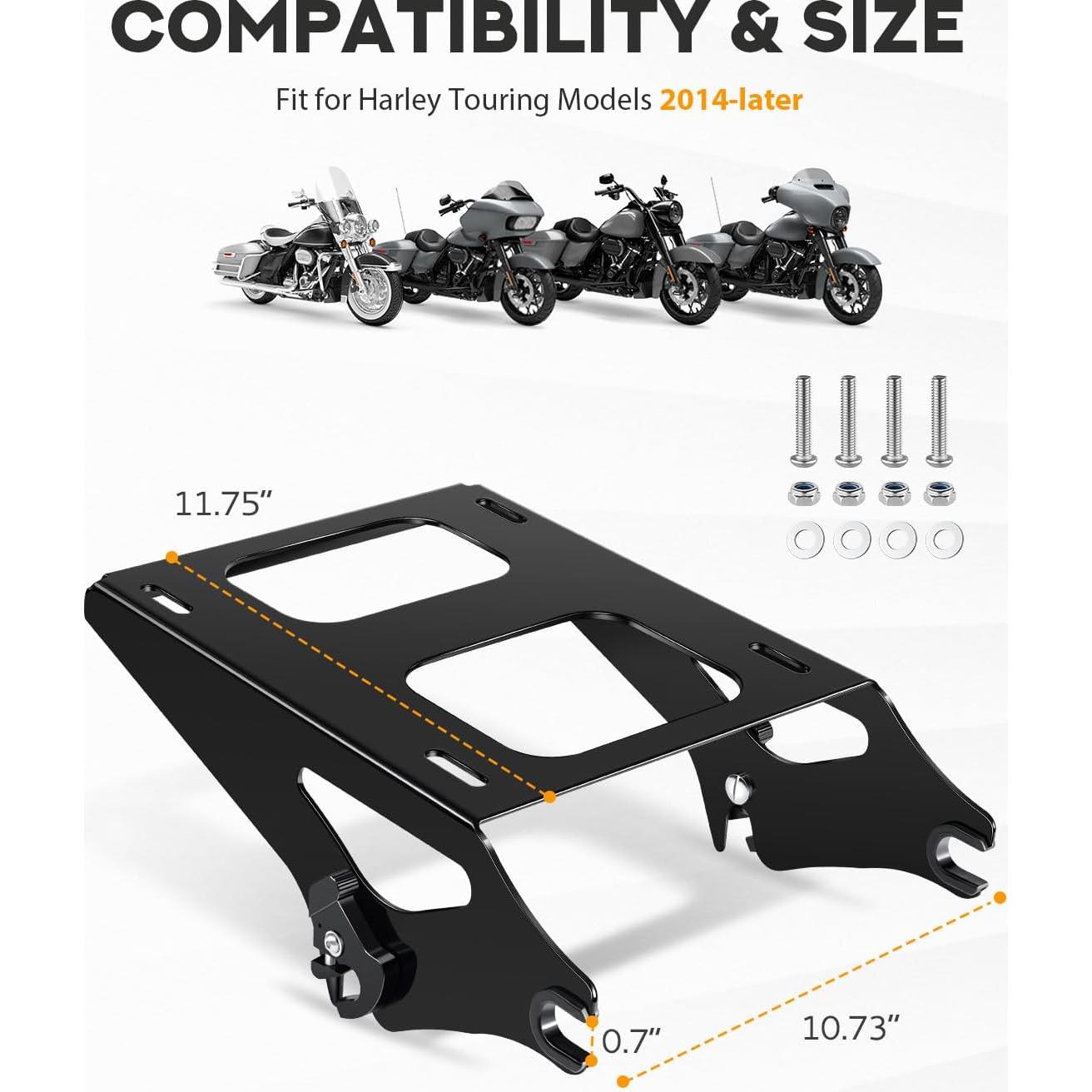 Soporte de Equipaje Desmontable PBYMT para Harley 2014-2025